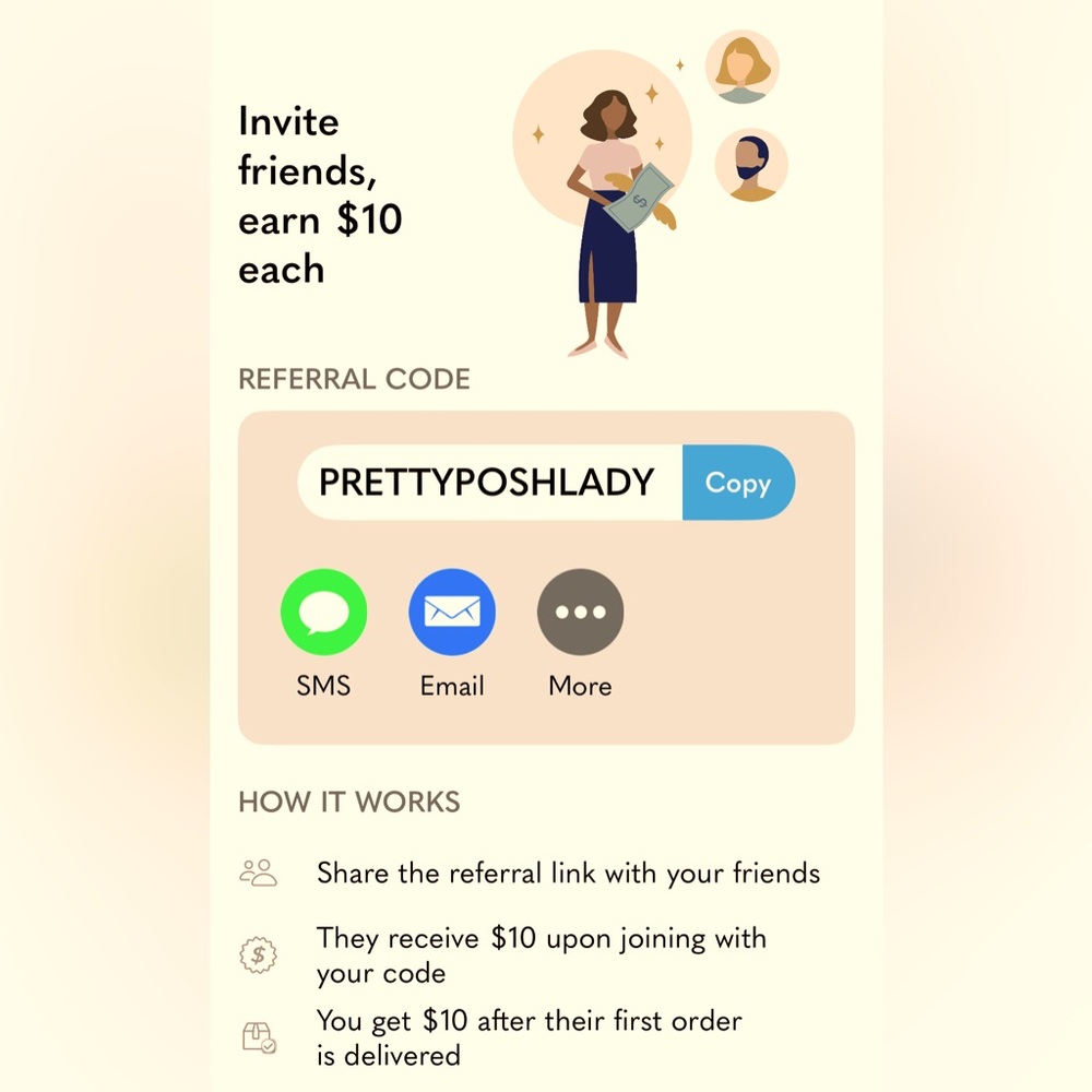Want $10? New To Poshmark? Sign Up Gift!